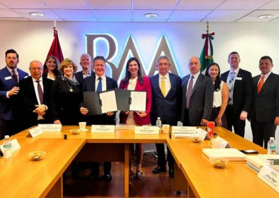 The signing of the Cooperation Agreement between ILS and the Mexican Bar Association, September 2024